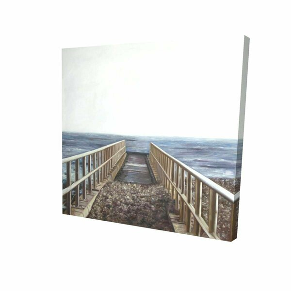 Fondo 16 x 16 in. Relaxing Beach-Print on Canvas FO2777505
